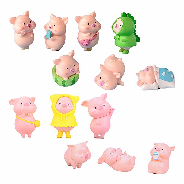 豬豬微景觀桌面擺飾(1組入) 款式可選