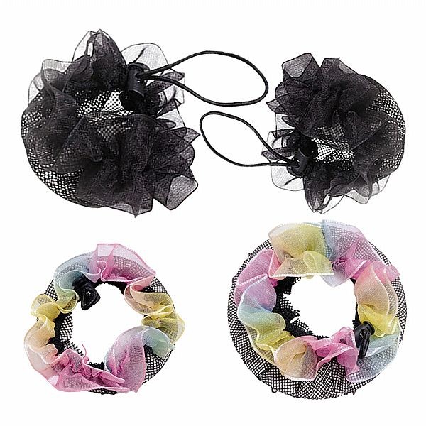 抽繩式丸子頭髮網／花邊蕾絲包頭髮網(1入) 款式可選