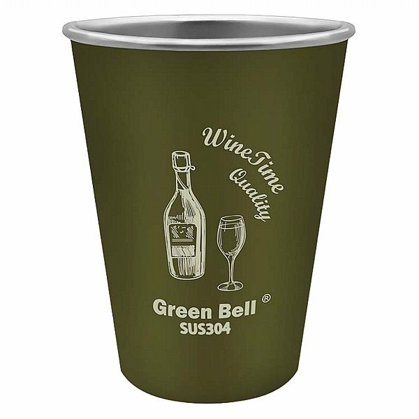 GREEN BELL 綠貝~304不鏽鋼Drunk杯(綠)1入