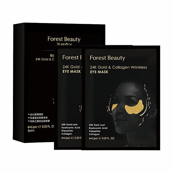 Forest Beauty 氧顏森活~微金超導彈力胜肽眼膜(五片／盒)
