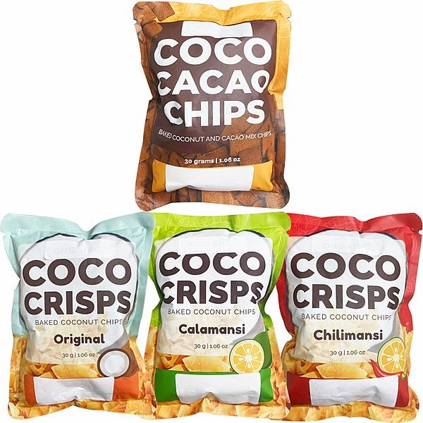菲律賓 COCO CRISPS／CACAO-CHIPS 烤椰子脆片(30g) 款式可選
