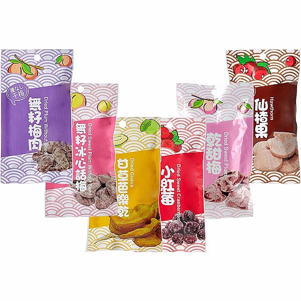 聯國~無籽梅肉／冰心話梅／甘草芭樂乾／小紅莓／乾甜梅／仙楂果(1包入) 款式可選