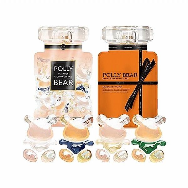 <超值組合> Polly Bear~多效香水系列洗衣凝珠(20顆/袋) 波利熊／小熊造型洗衣球 兩款各一 組合款