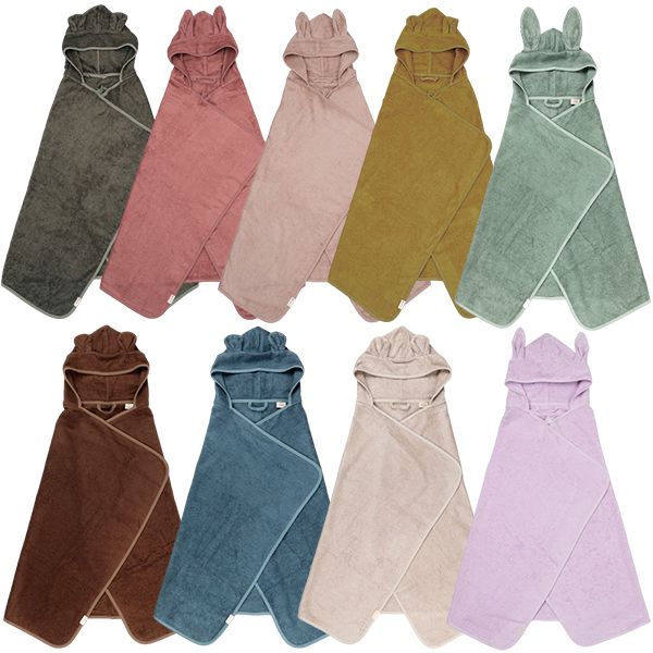 Fabelab~竹纖維連帽浴巾(3~7y)1件入 款式可選