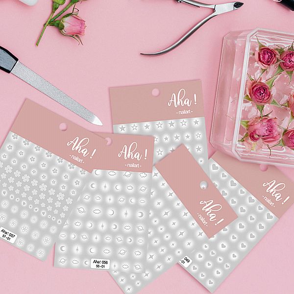 Aha夢幻鏤空美甲貼／指甲貼(1組入) 款式可選