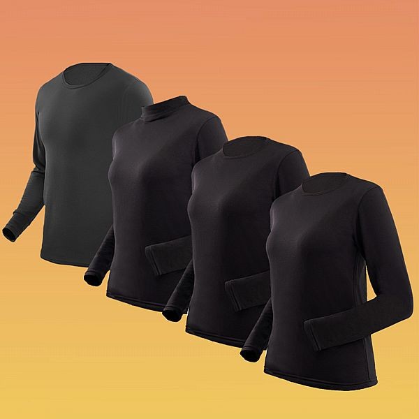 AMICA~極暖絨保暖衣(黑色)1件入 款式可選