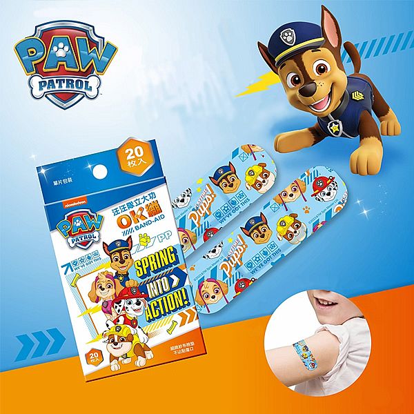 康膚寶~醫療用黏性膠帶及黏性繃帶(未滅菌)-汪汪隊立大功(20枚／盒) OK繃