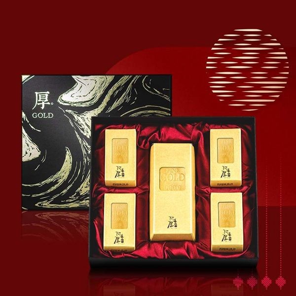 阿皂屋~禮品系列-厚禮萬金金條金磚禮盒(1盒入)