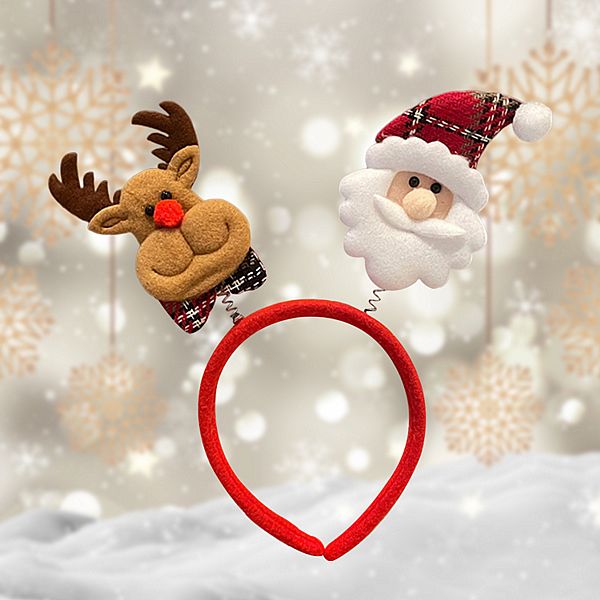 耶誕造型髮箍(麋鹿vs耶誕老人)1入