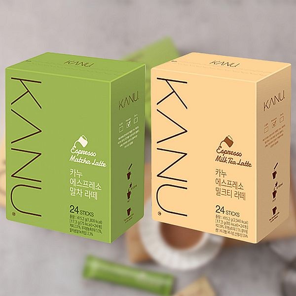 韓國 Maxim~KANU抹茶／紅茶拿鐵咖啡(17.3g×24入／盒) 款式可選