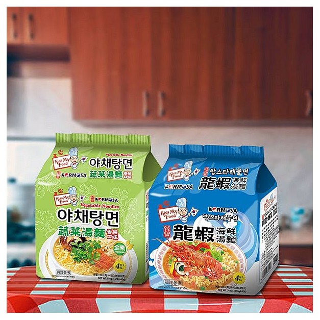 韓國 KORMOSA~ 湯麵 龍蝦海鮮／蔬菜(香菜口味)全素