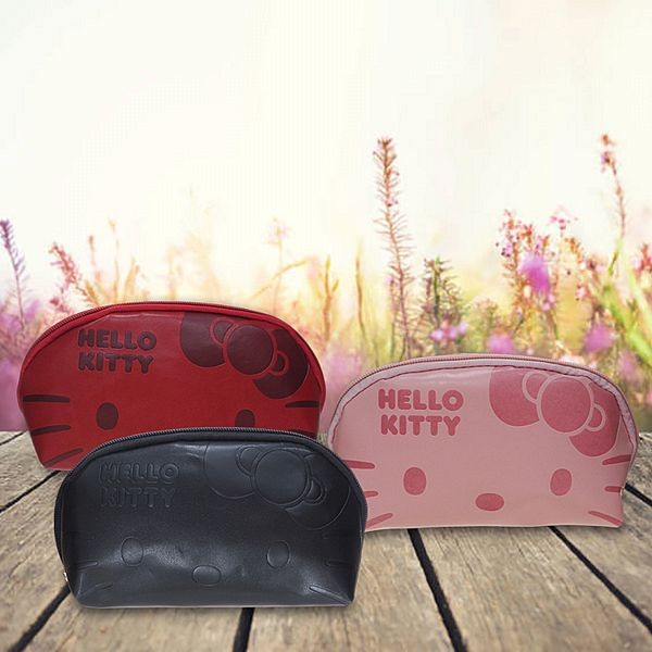 Hello Kitty~壓印弧形化妝包(1入) 款式可選