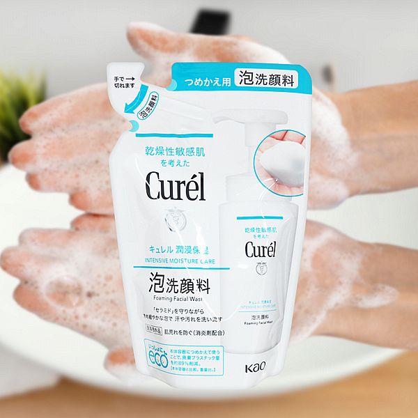 花王 Curel~潤浸保濕洗顏慕絲(補充包)130ml