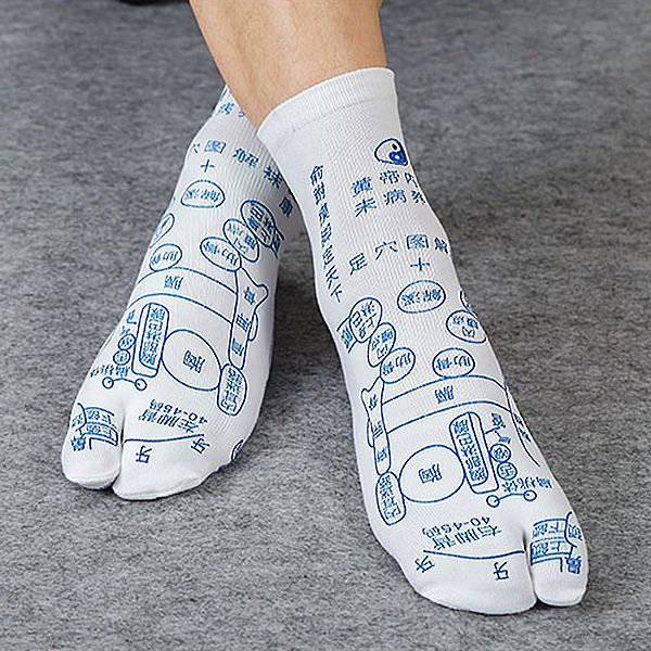穴位圖解分趾襪／穴位襪(1雙入) 款式可選
