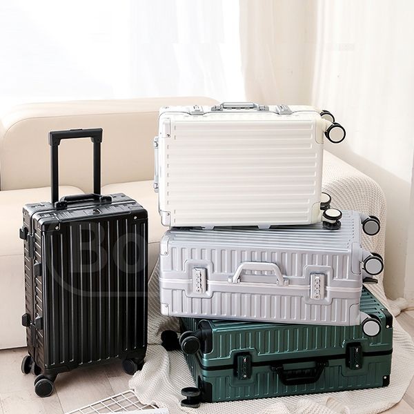 箱旅世界~復古鋁框硬殼防刮行李箱20吋(1入) 款式可選