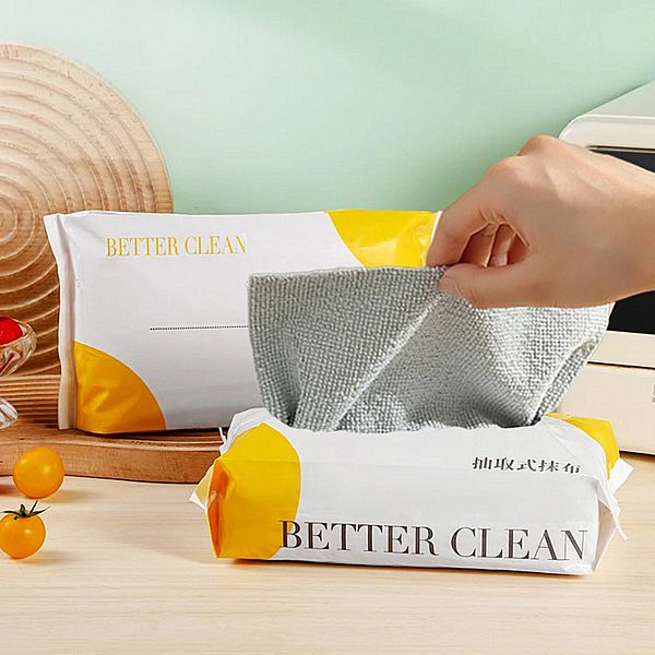 抽取式抹布(灰色20x20cm)袋裝(10抽／包)