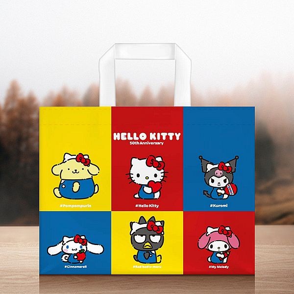 御衣坊~Hello Kitty 50周年超聲波不織布提袋(1入)