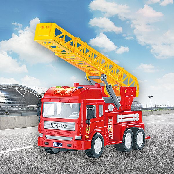 風車圖書~FOOD超人城市聲光慣性(消防車)1入