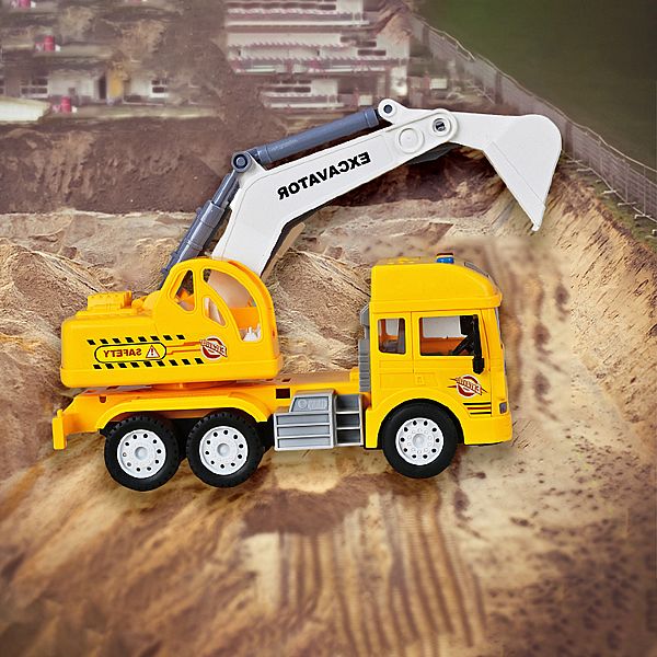 風車圖書~FOOD超人城市聲光慣性(挖土機)1入