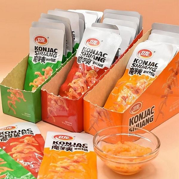 衛龍~魔芋爽 麻辣／香辣／酸辣泡椒素毛肚(18gx20包／盒) 款式可選