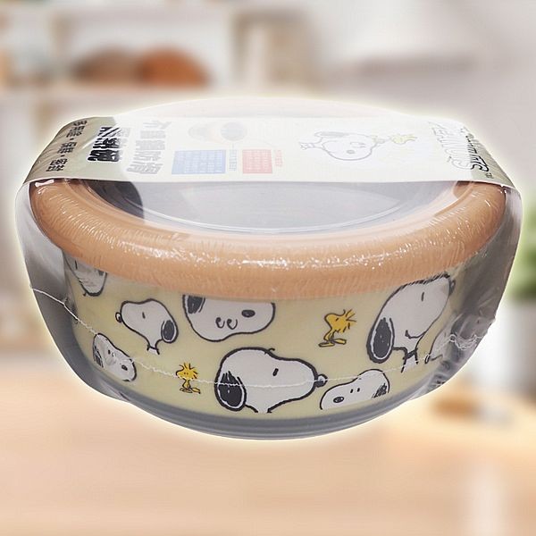 Snoopy 史努比~不鏽鋼防滑保鮮碗(420ml)1入