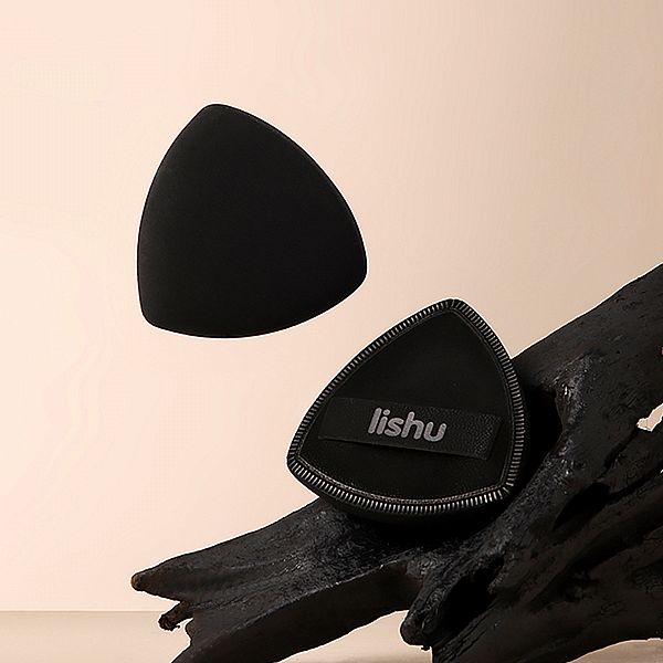 LISHU 荔樹~黑鳳梨粉撲(乾濕兩用)2入