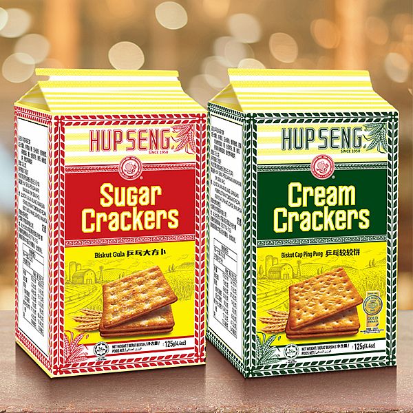 HUP SENG~乒乓原味／甜味蘇打餅(125g) 款式可選