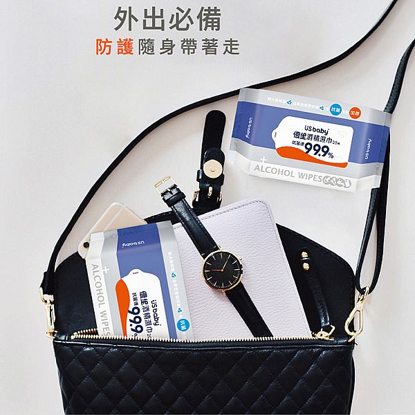 US BABY 優生~酒精濕巾超厚型20抽