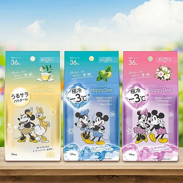 日本 Happy Deo Body Sheet~身體濕紙巾(36入) 款式可選 迪士尼限定包裝．限量上市！