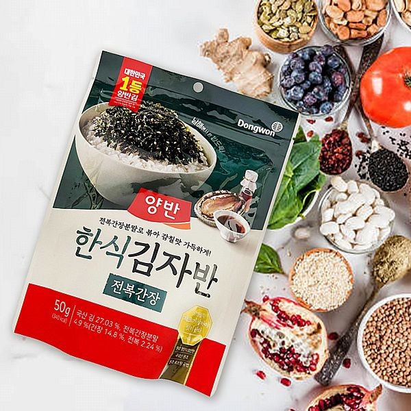 韓國 DONG WON 東遠~韓式海苔酥(鮑魚醬油風味)50g