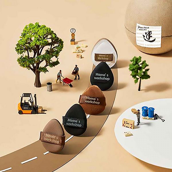 momo's wokshop 毛吉吉~Mini Mix粉撲(S混合)5入