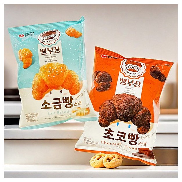 韓國 農心~可頌麵包造型餅乾