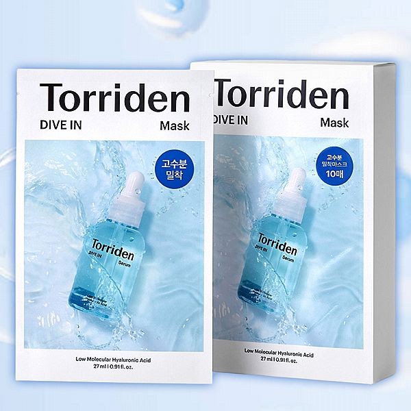 韓國 Torriden~DIVE IN微分子玻尿酸面膜(27mlx10入／盒)
