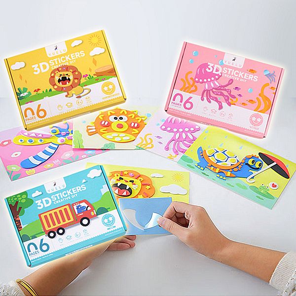 EVA立體貼畫(6入組／盒) 款式可選