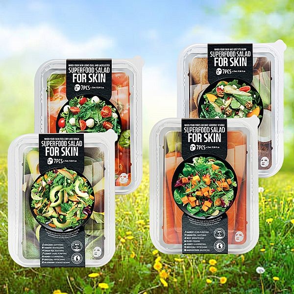 韓國 FARMSKIN 超級食物~沙拉盒面膜組(7片裝) 款式可選