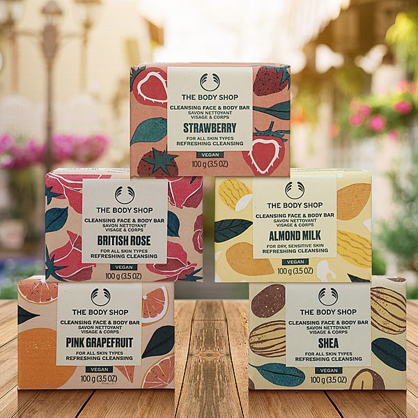 THE BODY SHOP 美體小舖~臉部&身體潔膚皂(100g) 款式可選 純素