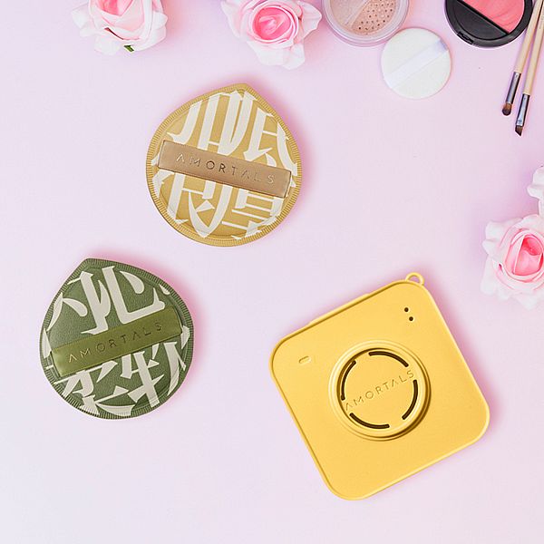 AMORTALS 爾木萄~100分棉花糖XL粉撲組(2枚入含收納盒)