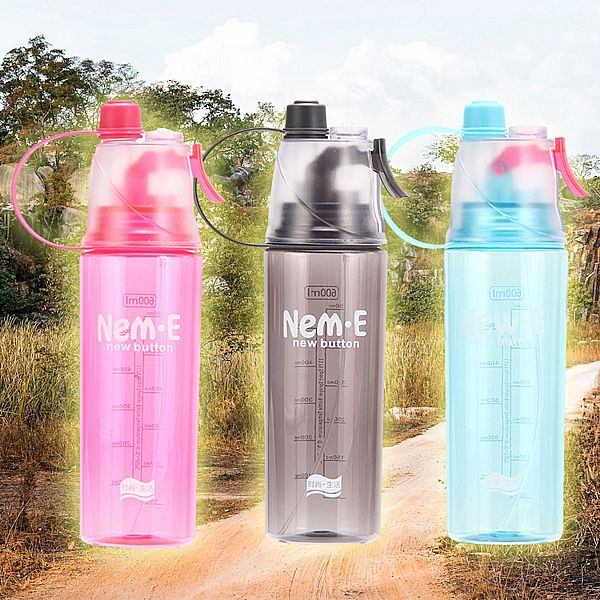 戶外運動降溫噴霧水壺(600ml) 款式可選