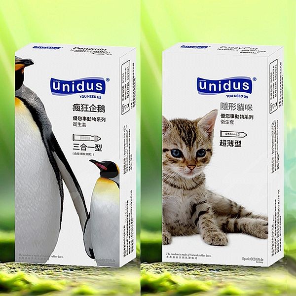 unidus 優您事~動物系列保險套(12入) 款式可選