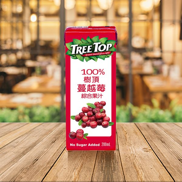 Tree Top 樹頂~100%蔓越莓綜合果汁(利樂包)200ml