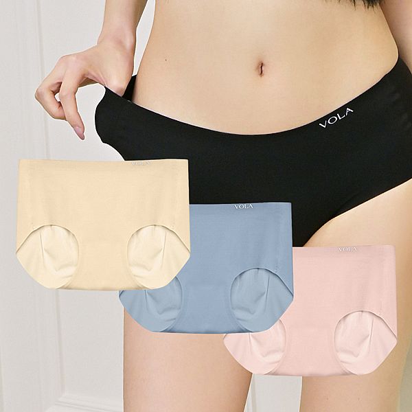 VOLA 維菈織品~水潤無痕抗菌中腰內褲(1件入) 款式可選