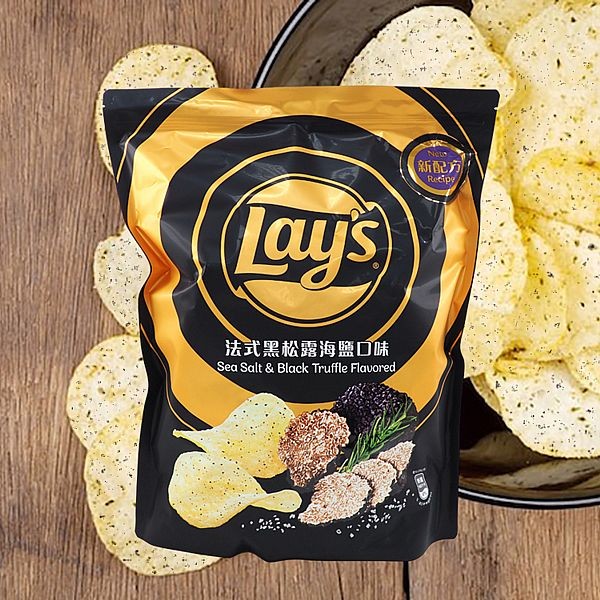 Lay's 樂事~法式黑松露海鹽口味洋芋片(580g)