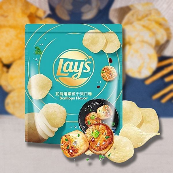 Lay's 樂事~北海道嫩煎干貝口味洋芋片(580g)