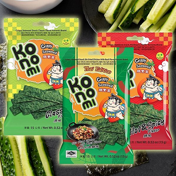 泰國 Konomi 相撲手~脆紫菜(15g) 款式可選