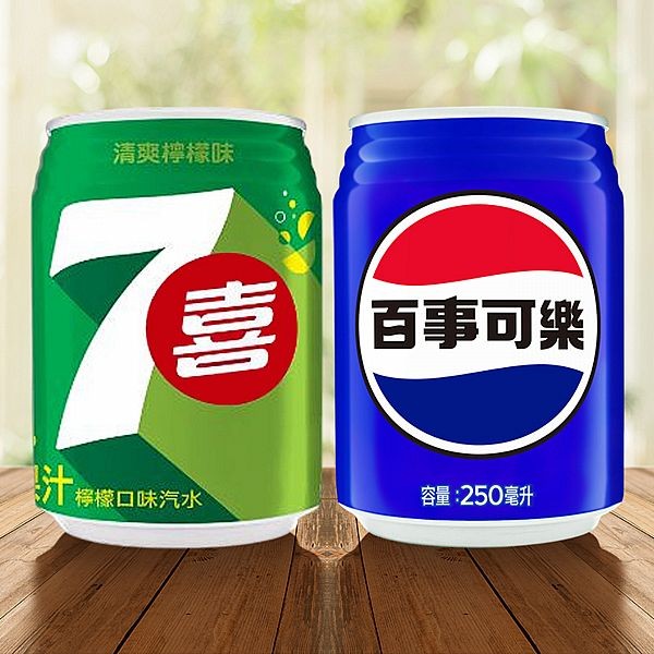 Pepsi 百事~七喜汽水／百事可樂(250ml) 款式可選 味丹