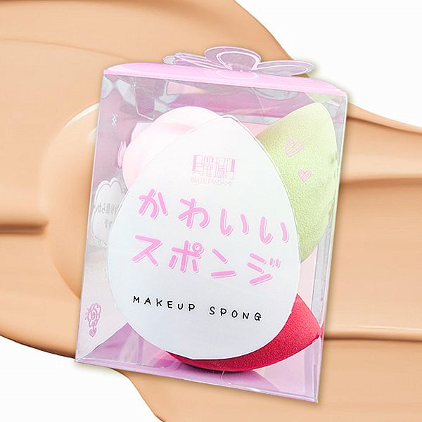 Belle Madame 貝麗瑪丹~卡哇伊美妝蛋(4入) 造型顏色隨機出貨