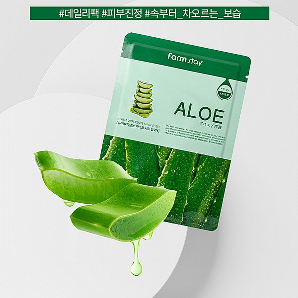 韓國 Farm stay~蘆薈保濕舒緩面膜(23ml)