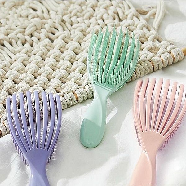 貝殼蓬鬆髮梳(小)1入 顏色隨機出貨 隨身梳 學生梳