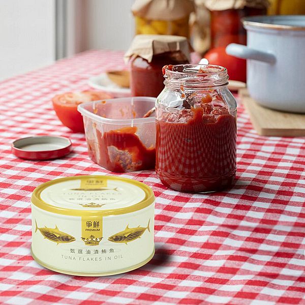 爭鮮~油漬鮪魚罐頭(185g) 上易開拉環 開罐即食