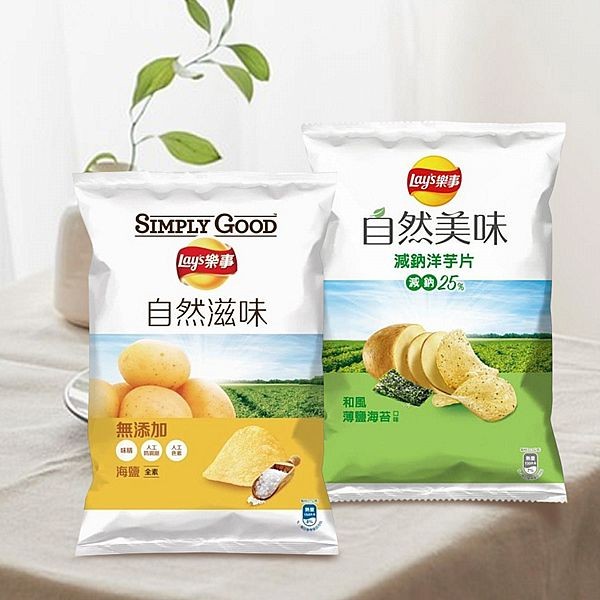 Lay's 樂事~自然美味洋芋片(49g) 款式可選 太空包